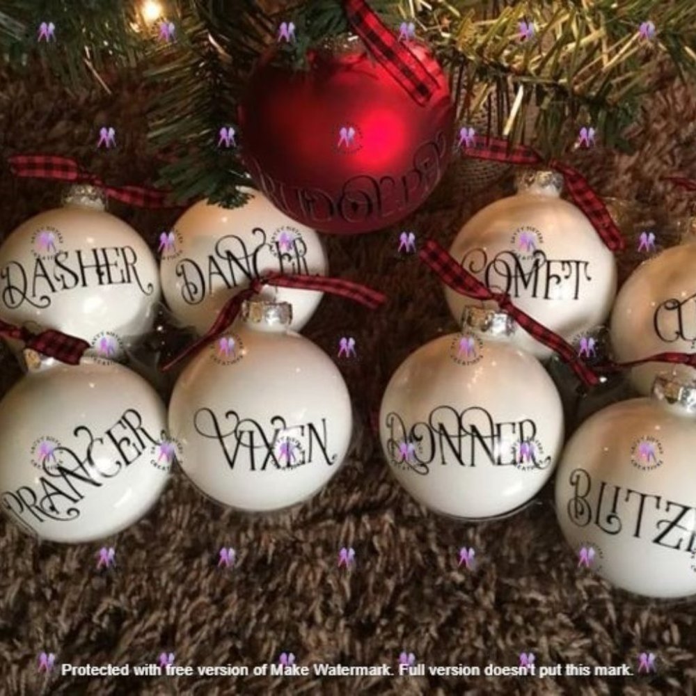 Santas Reindeer Ornaments